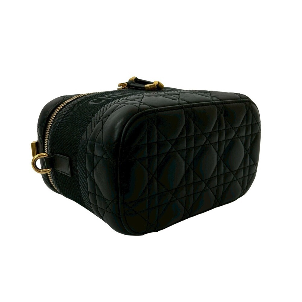 CHRISTIAN DIOR Black Leather Shoulder Bag - Picture 7 of 10